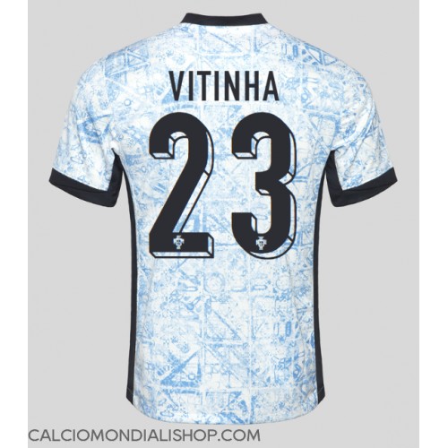 Maglie da calcio Portogallo Vitinha #23 Seconda Maglia Europei 2024 Manica Corta